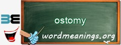 WordMeaning blackboard for ostomy